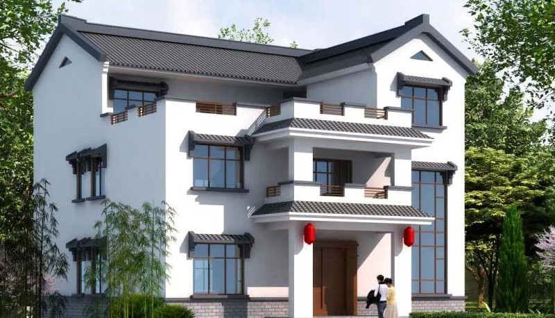 池州新中式三层别墅设计，公共空间宽敞更显大气